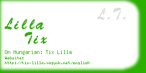 lilla tix business card